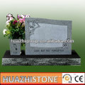 xiamen white granite tombstone and monumet with flower pot